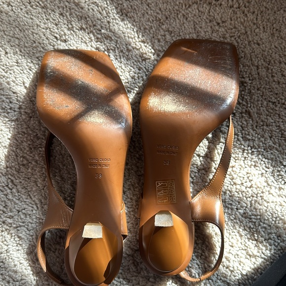 GIA BORGHINI x RHW Rosie 13 Leather Thong Sandals Brown - Picture 2 of 8